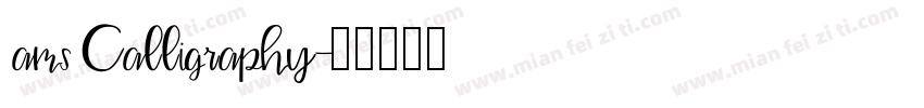 ams Calligraphy字体转换